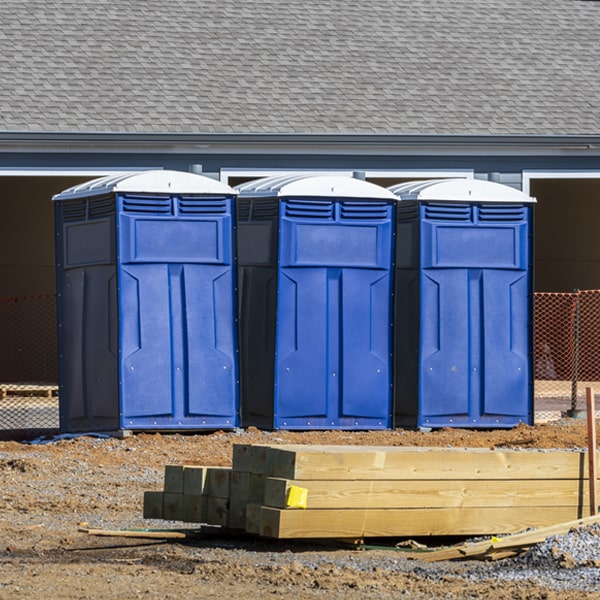 how do you ensure the portable restrooms are secure and safe from vandalism during an event in New Boston